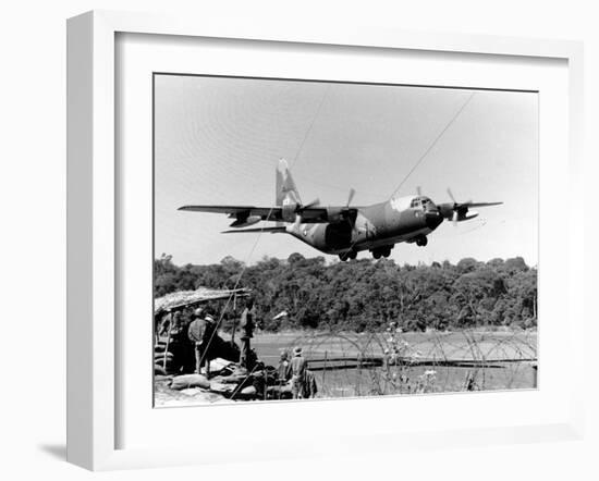 Vietnam War USAF C-130-Nick Ut-Framed Premium Photographic Print