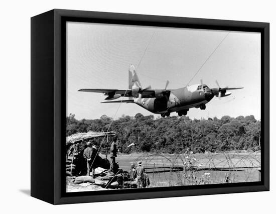 Vietnam War USAF C-130-Nick Ut-Framed Stretched Canvas