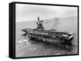 Vietnam War USS Aircraft Carrier-Holloway-Framed Stretched Canvas