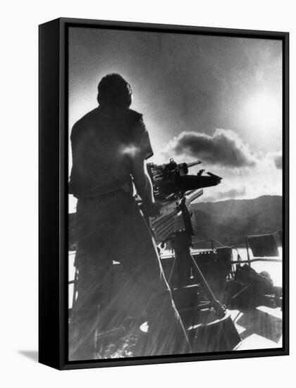 Vietnam War-Eddie Adams-Framed Stretched Canvas