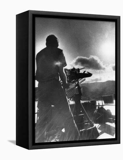 Vietnam War-Eddie Adams-Framed Stretched Canvas