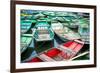 Vietnamese Boats on the River Early in the Morning. Tam Coc, Ninh Binh. Vietnam Travel Landscape An-Perfect Lazybones-Framed Photographic Print