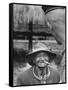 Vietnamese Montagnard Man Smoking Cigarette-Larry Burrows-Framed Stretched Canvas