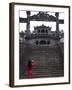 Vietnamese Schoolgirl Taking Picture of Khai Dinh's Tomb, Hue, Vietnam, Indochina, Southeast Asia, -null-Framed Photographic Print