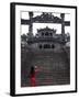Vietnamese Schoolgirl Taking Picture of Khai Dinh's Tomb, Hue, Vietnam, Indochina, Southeast Asia, -null-Framed Photographic Print