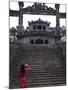 Vietnamese Schoolgirl Taking Picture of Khai Dinh's Tomb, Hue, Vietnam, Indochina, Southeast Asia, -null-Mounted Photographic Print
