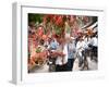 Vietnamese Vendors Crowd a Street Selling Colored Lanterns on a Street in Downtown Hanoi-null-Framed Photographic Print