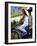 Vietnamese woman cycles in white clothes and hat-Charles Bowman-Framed Photographic Print