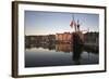 Vieux Bassin Looking to Saint Catherine Quay with Replica Galleon at Dawn, Normandy, France-Stuart Black-Framed Photographic Print