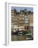 Vieux Bassin (Old Port), Honfleur, Normandy, France-Pearl Bucknall-Framed Photographic Print