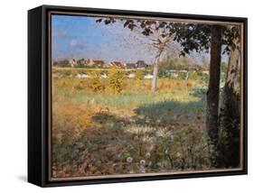 Vieux Jardin, 1874 (Oil on Canvas)-Giuseppe Or Joseph De Nittis-Framed Stretched Canvas