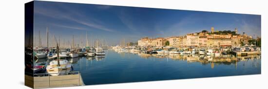 Vieux Port and Old Quarter of Le Suquet, Cannes, Cote D'Azur, France-Michele Falzone-Stretched Canvas