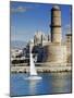 Vieux Port, Fort St. Jean, Marseille, Provence, France, Europe-John Miller-Mounted Photographic Print