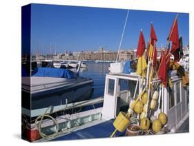 Vieux Port, Marseille, Bouches-Du-Rhone, Provence, France-Guy Thouvenin-Stretched Canvas