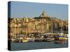 Vieux Port to the Basilica of Notre Dame De La Garde, Marseille, Provence, France-Tomlinson Ruth-Stretched Canvas