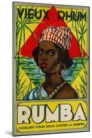 Vieux Rhum Rumba Brand Rum Label-Lantern Press-Mounted Art Print