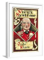 Vieux Systeme Wine Label - Europe-Lantern Press-Framed Art Print