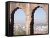 View a Town Through Arched Structure in Jodhpur, Rajasthan, India-David H. Wells-Framed Stretched Canvas