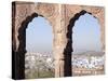 View a Town Through Arched Structure in Jodhpur, Rajasthan, India-David H. Wells-Stretched Canvas