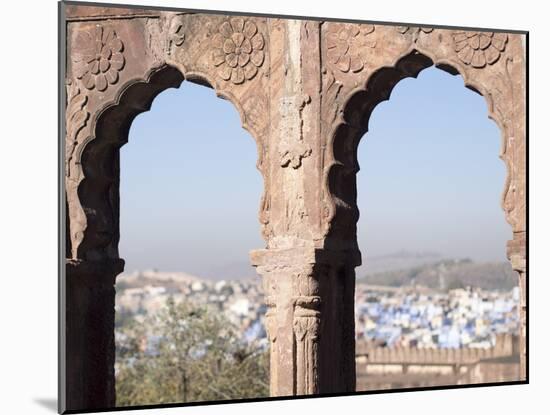 View a Town Through Arched Structure in Jodhpur, Rajasthan, India-David H. Wells-Mounted Premium Photographic Print