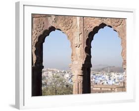 View a Town Through Arched Structure in Jodhpur, Rajasthan, India-David H. Wells-Framed Photographic Print