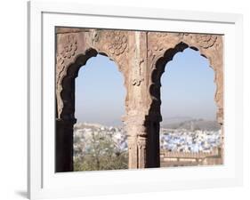 View a Town Through Arched Structure in Jodhpur, Rajasthan, India-David H. Wells-Framed Photographic Print