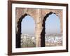 View a Town Through Arched Structure in Jodhpur, Rajasthan, India-David H. Wells-Framed Photographic Print