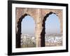 View a Town Through Arched Structure in Jodhpur, Rajasthan, India-David H. Wells-Framed Photographic Print