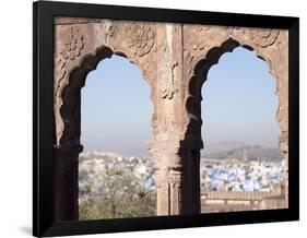 View a Town Through Arched Structure in Jodhpur, Rajasthan, India-David H. Wells-Framed Photographic Print