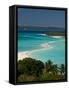 View Above a Sand Bank Linking the Two Little Islands of Nosy Iranja Near Nosy Be, Madagascar-Michael Runkel-Framed Stretched Canvas