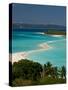 View Above a Sand Bank Linking the Two Little Islands of Nosy Iranja Near Nosy Be, Madagascar-Michael Runkel-Stretched Canvas