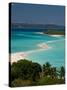 View Above a Sand Bank Linking the Two Little Islands of Nosy Iranja Near Nosy Be, Madagascar-Michael Runkel-Stretched Canvas