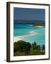 View Above a Sand Bank Linking the Two Little Islands of Nosy Iranja Near Nosy Be, Madagascar-Michael Runkel-Framed Photographic Print