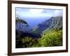 View Above the Na Pali Coast, Kauai, Hawaii, USA-Christopher Talbot Frank-Framed Photographic Print