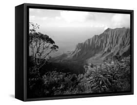 View Above the Na Pali Coast, Kauai, Hawaii, USA-Christopher Talbot Frank-Framed Stretched Canvas
