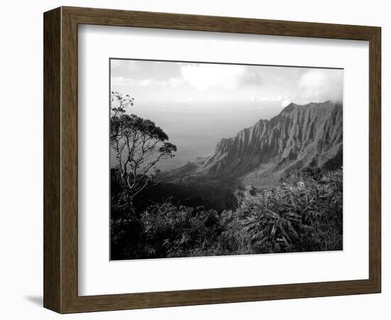 View Above the Na Pali Coast, Kauai, Hawaii, USA-Christopher Talbot Frank-Framed Photographic Print