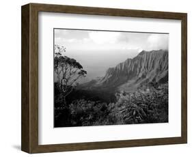 View Above the Na Pali Coast, Kauai, Hawaii, USA-Christopher Talbot Frank-Framed Photographic Print