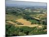 View Across Agricultural Landscape, San Gimignano, Tuscany, Italy-Ruth Tomlinson-Mounted Photographic Print