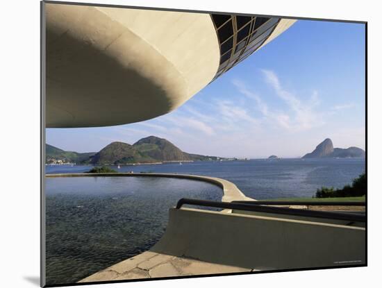 View Across Bay to Rio from Museo De Arte Contemporanea, by Oscar Niemeyer, Rio De Janeiro, Brazil-Upperhall-Mounted Photographic Print