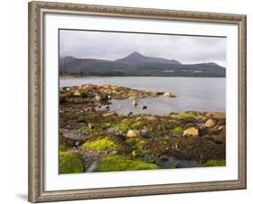 View across Brodick Bay to Goatfell, Brodick, Isle of Arran, North Ayrshire-Ruth Tomlinson-Framed Photographic Print