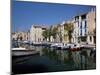 View Across Canal to Colourful Houses, Martigues, Bouches-Du-Rhone, Provence, France-Ruth Tomlinson-Mounted Photographic Print