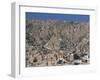 View Across City from El Alto, of Suburb Houses Stacked up Hillside, La Paz, Bolivia-Tony Waltham-Framed Photographic Print