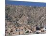 View Across City from El Alto, of Suburb Houses Stacked up Hillside, La Paz, Bolivia-Tony Waltham-Mounted Photographic Print