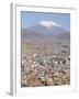 View Across City from El Alto, with Illimani Volcano in Distance, La Paz, Bolivia, South America-Tony Waltham-Framed Photographic Print