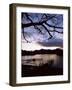 View Across Derwent Water from Lakeside Path at Dusk, Cumbria, England-Ruth Tomlinson-Framed Photographic Print