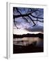 View Across Derwent Water from Lakeside Path at Dusk, Cumbria, England-Ruth Tomlinson-Framed Photographic Print