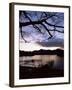 View Across Derwent Water from Lakeside Path at Dusk, Cumbria, England-Ruth Tomlinson-Framed Photographic Print