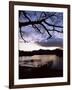 View Across Derwent Water from Lakeside Path at Dusk, Cumbria, England-Ruth Tomlinson-Framed Photographic Print