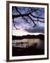 View Across Derwent Water from Lakeside Path at Dusk, Cumbria, England-Ruth Tomlinson-Framed Photographic Print