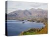 View Across Derwent Water to Keswick and Skiddaw from Watendlath Road in Autumn-Pearl Bucknall-Stretched Canvas